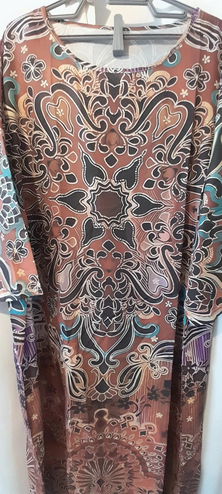 Vestido longo estilo kaftan/boho, Tamanho 5XL – photo 6